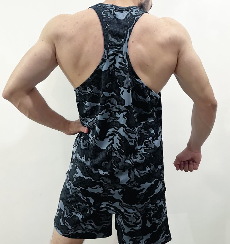 ست رکابی شلوارک چریکی برند fitness clup در 3 رنگ