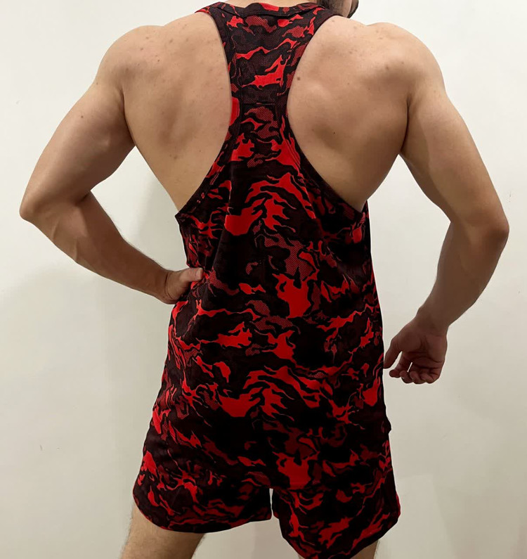 ست رکابی شلوارک چریکی برند fitness clup در 3 رنگ