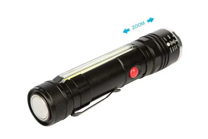 چراغ قوه LED COB T6-26 قابل شار 4 حالته