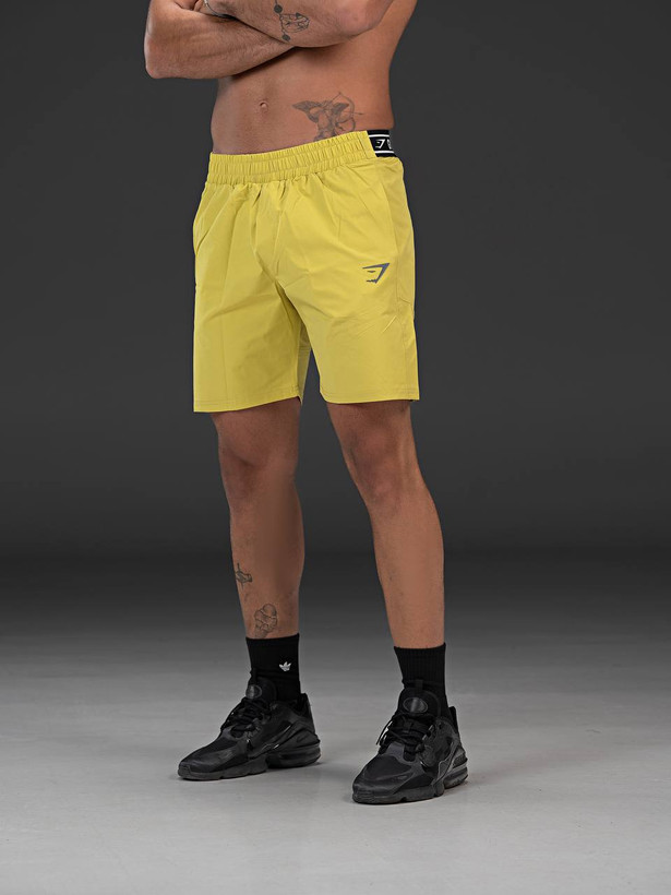 شلوارک ورزشی مردانه پارچه آیرو برند gym shark چاپ برجسته در ۵ رنگ