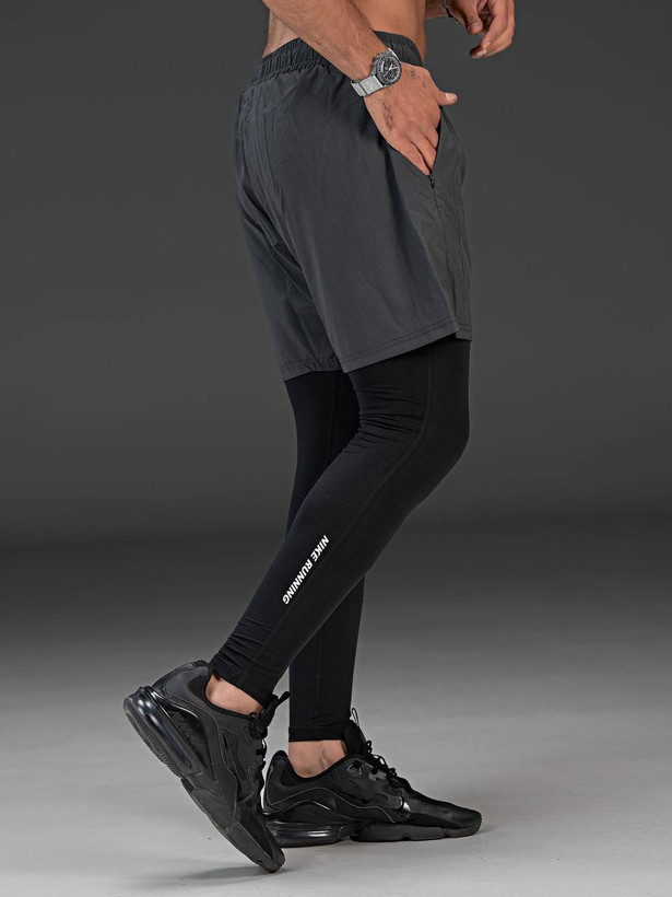 شلوارک لگ دار برند nike running جنس شلوارک آیرو جنس لگ استرج در ۶ رنگ